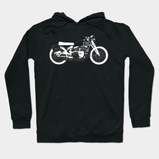 Vincent Black Lightning White Outline Hoodie